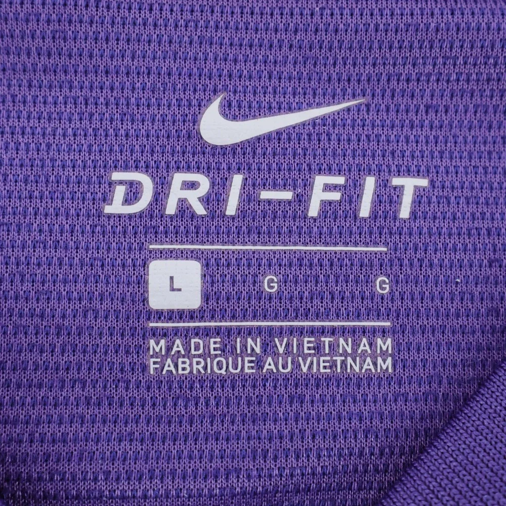 Nike Clemson‎ Tigers Dri-FIT Blade Collar Polo Purple Mens Large